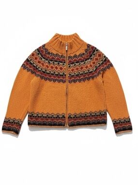 Planet Earth Fair Isle Zip-Up Cardigan – Size S